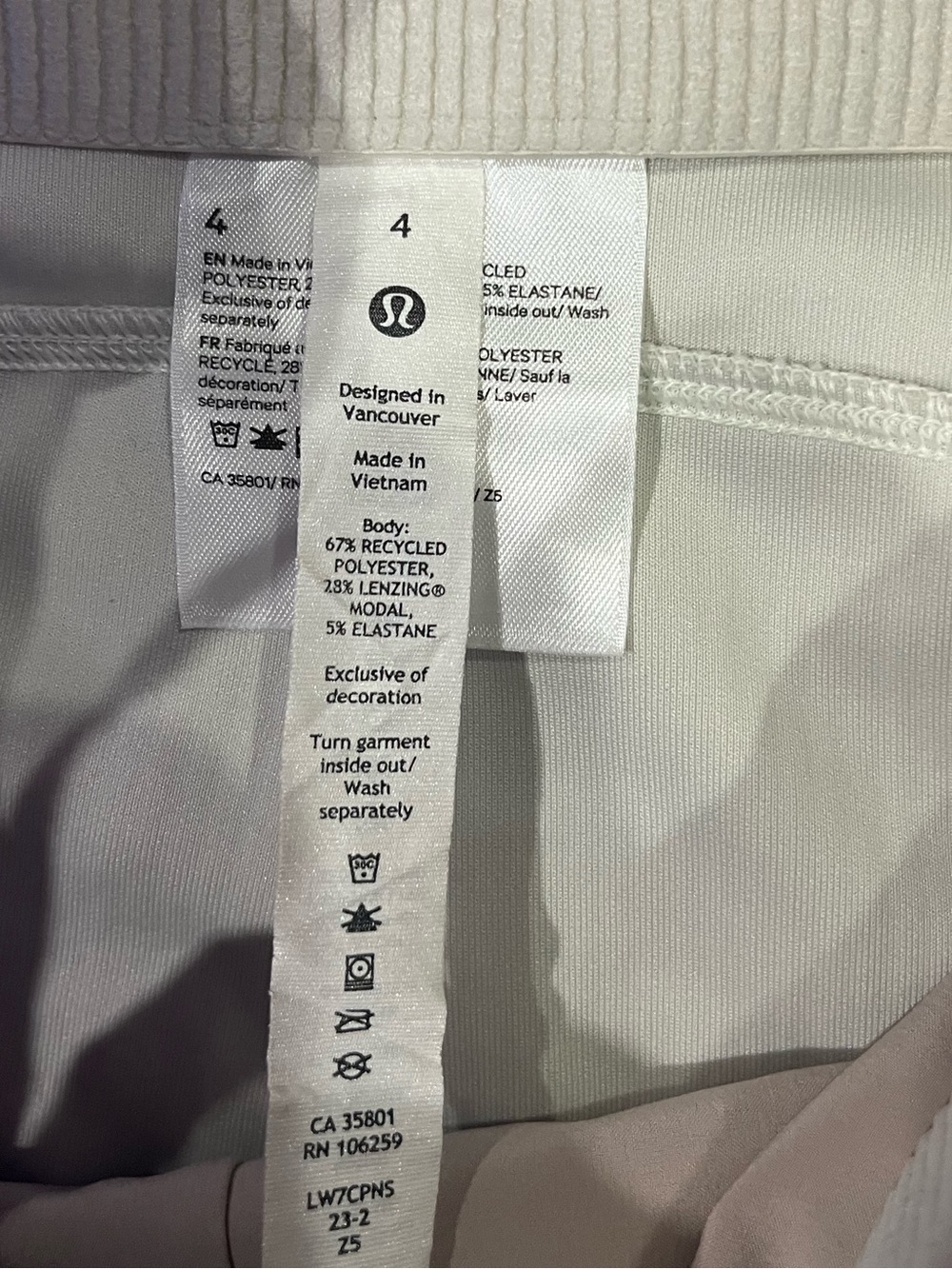 Lululemon Ribbed Softstreme High-Rise Short 
Bone - Picture 6 of 10
